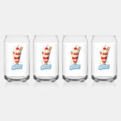Geen gourmet aardbeienparfait en glas (Voorkant)