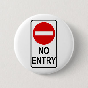 Geen grafisch ontwerp voor verkeersborden op insta ronde button 5,7 cm