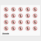 Geen granaten ronde sticker (Vel)
