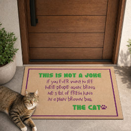 Geen grap - De kattenmat Deurmat