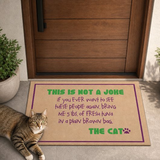 Geen grap - De kattenmat Deurmat