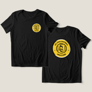 Geen grap voetbal crest shield Tri-Blend shirt