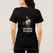 Geen grap voetbal retro Tri-Blend shirt (Achterkant)