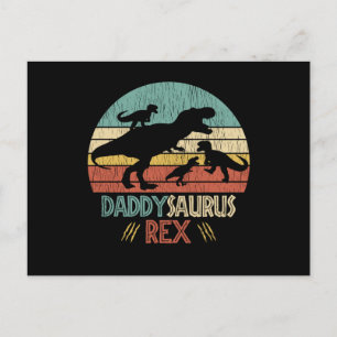 Geen Grappen Met Daddy Saurus Dinosaurus Familie P Briefkaart