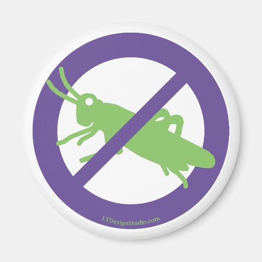 Geen Grasshoppers - Magneet (Voorkant)