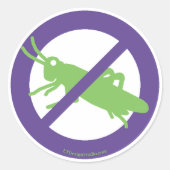 Geen Grasshoppers - Stickers (Voorkant)