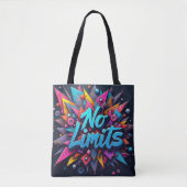 Geen grenzen aan graffiti tote bag (Voorkant)