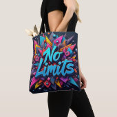 Geen grenzen aan graffiti tote bag (Dichtbij)