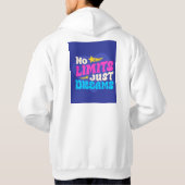 Geen grenzen alleen dromen hoodie design (Achterkant)