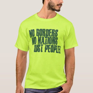 Geen grenzen alleen mensen t-shirt