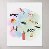 Geen grenzen. Gewoon winst. Werk dat lichaam meedo Poster (Voorkant)