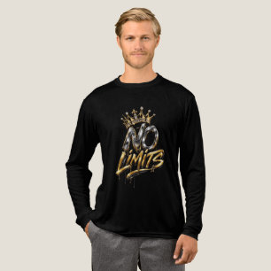 Geen Grenzen Gouden Kroon Luxe Design Tri-Blend Shirt