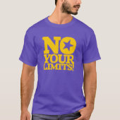 Geen grenzen! Gouden tekst T-shirt (Voorkant)