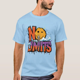 Geen Grenzen Graffiti Kunst – Urbane Motivatie T-shirt