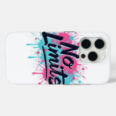 Geen grenzen Splash Art iPhone hoesje | Gym Motiva (Achterkant (horizontaal))