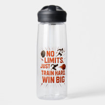 Geen grenzen Sport Waterfles Train Hard