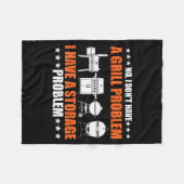 Geen Gril Probleem Bbq Grillen Pit Master Fleece Deken (Voorkant (Horizontaal))