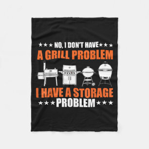 Geen Gril Probleem Bbq Grillen Pit Master Fleece Deken