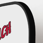 Geen Grinch, gewoon feestelijk uitgedaagd! grappig Pickleball Paddle (Links Detail)