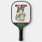Geen Grinch, gewoon feestelijk uitgedaagd! grappig Pickleball Paddle (Achterkant)