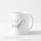 Geen grit Geen parelen Mok (Voorkant rechts)