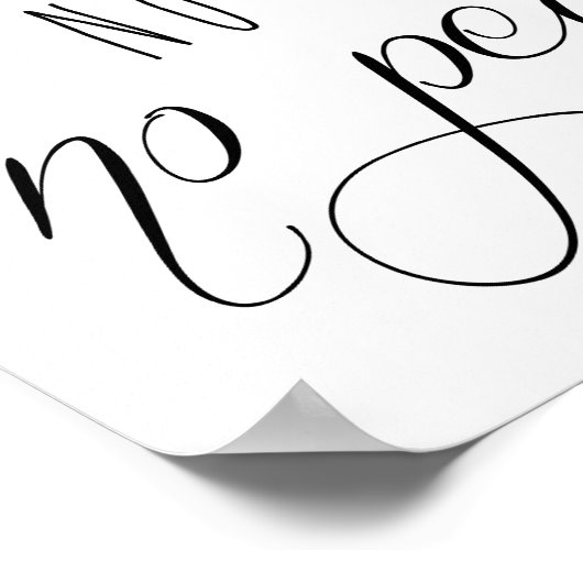 Geen grit Geen parelPoster Poster (Hoek)