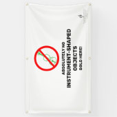 Geen groene Violet Lokale muziekwinkel Spandoek (Verticaal)