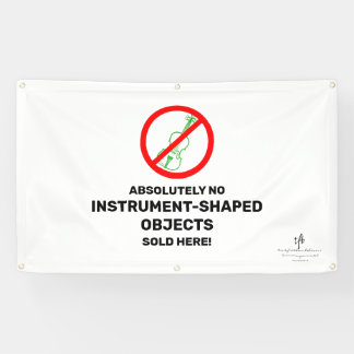 Geen groene Violet Lokale muziekwinkel Spandoek