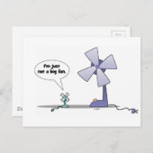 Geen grote fan briefkaart (Voorkant / Achterkant)