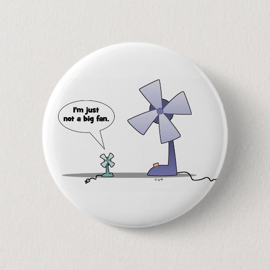Geen grote fan ronde button 5,7 cm (Voorkant)