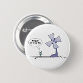 Geen grote fan ronde button 5,7 cm (Voorkant /achterkant)