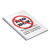 Geen grote winkels! notitieboek (Rechterzijde)