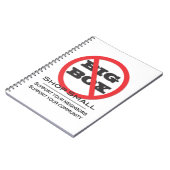 Geen grote winkels! notitieboek (Linkerzijde)