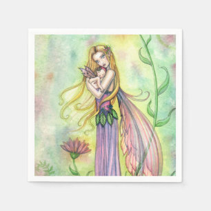 Geen Groter Geschenk Moeder en Baby Fee Kunst Servetten