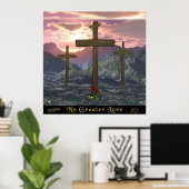 Geen groter liefdeskruis poster (Thuiskantoor)
