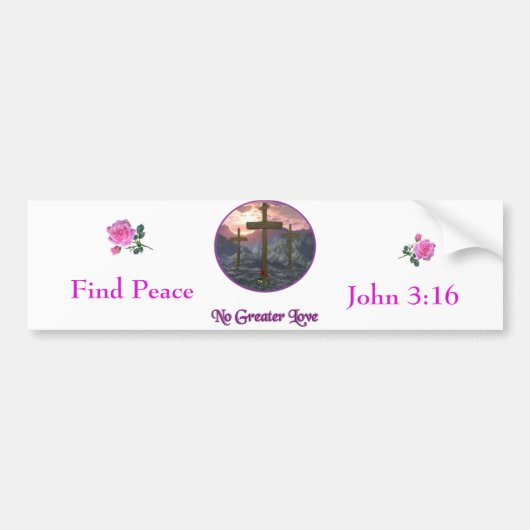Geen grotere liefde bumpersticker (Voorkant)