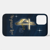 Geen grotere liefde kruis Case-Mate iPhone case (Achterkant (horizontaal))