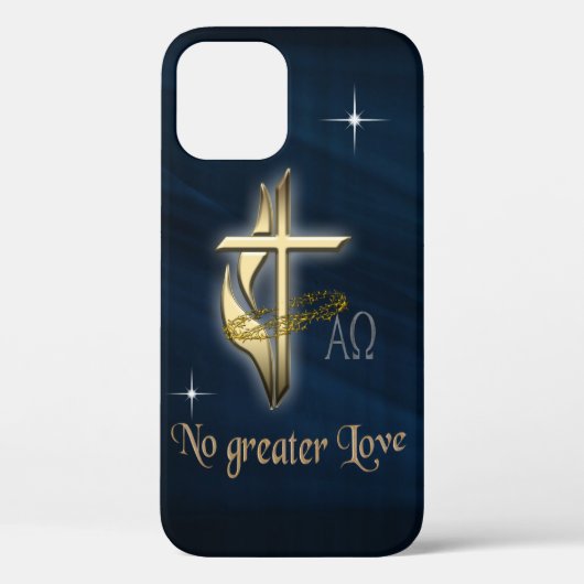 Geen grotere liefde kruis Case-Mate iPhone case (Achterkant)