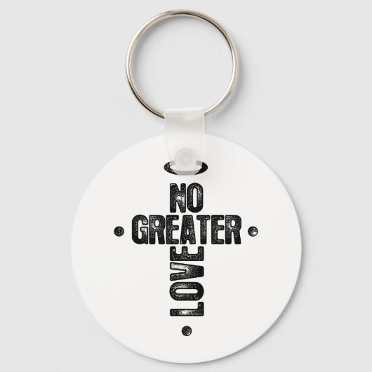 Geen grotere liefde sleutelhanger (Voorkant)