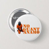 Geen Guantanamo Ronde Button 5,7 Cm (Voorkant /achterkant)