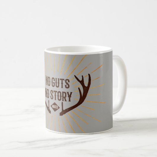 Geen Gus No Story Hunter Koffiemok (Voorkant rechts)