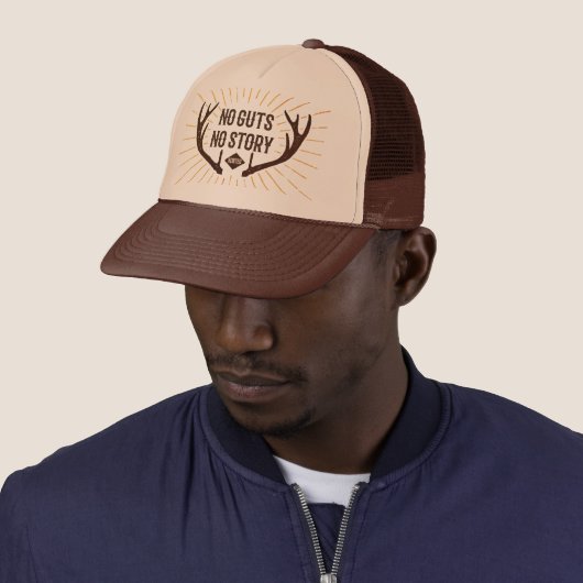 Geen Guts Geen Verhaal Jager Trucker Pet (In situ)