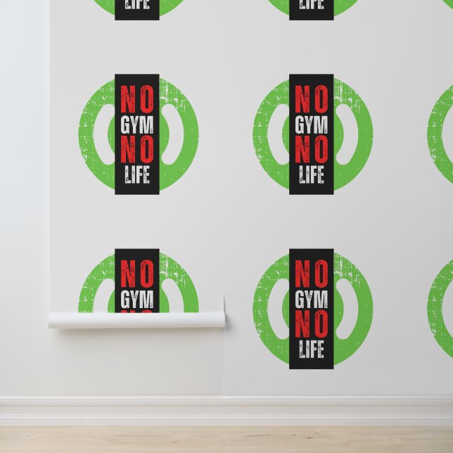 GEEN GYM GEEN LEVEN BEHANG (Applicatie)