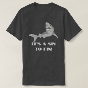 Geen haaien vinnen t-shirt