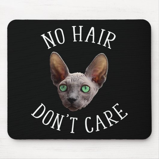 Geen haar geeft geen schimmeldoekje muismat (Voorkant)
