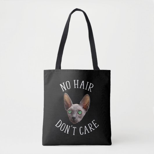 Geen haar geeft geen schimmeldoekje tote bag (Voorkant)
