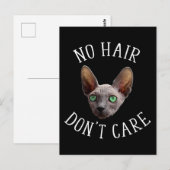Geen haar, geen zorgen! Leuke Sphynx kat Briefkaart (Voorkant / Achterkant)