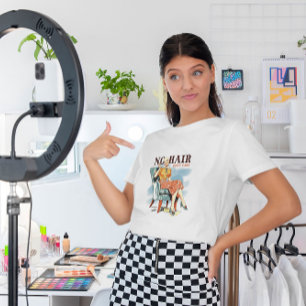 Geen haar, het kan me niet schelen - kankerbewustz t-shirt