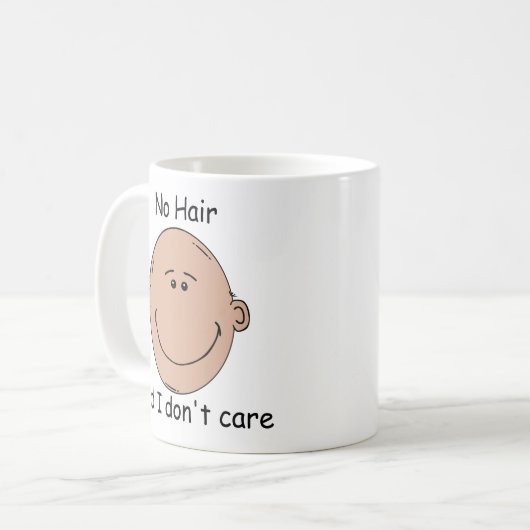 Geen haar, het kan me niet schelen - Mok (Voorkant links)