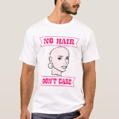 Geen haar ©WhiteTigerLLC.Com # T-shirt (Voorkant)